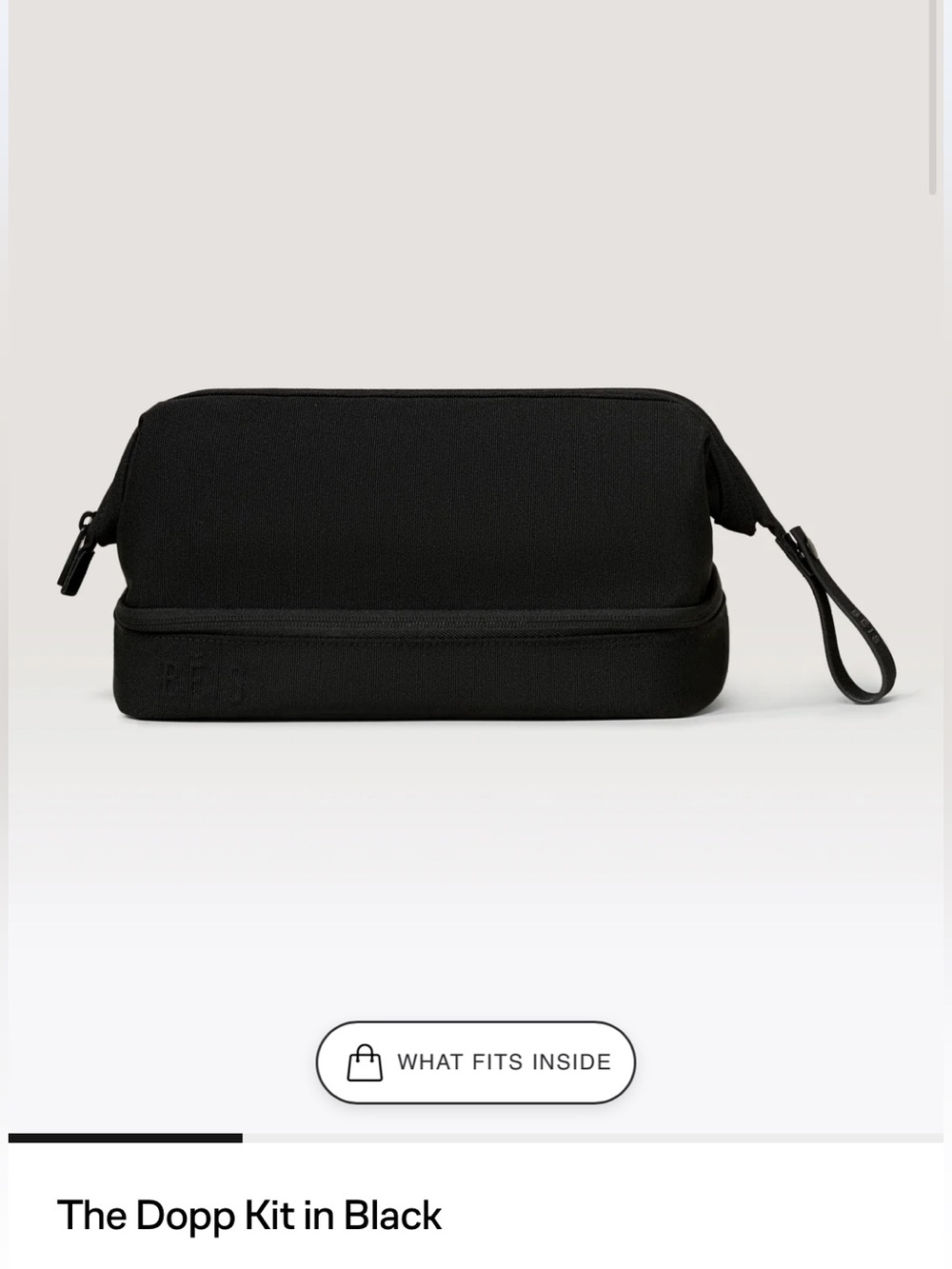 NWT Beis The Dopp Kit in Black